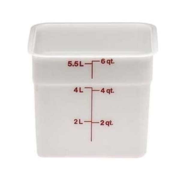 Stanton Trading Food Storage Square 2 Qt White Polyethylene PES-2